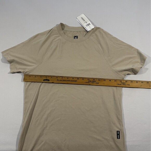 ASRV Mens 834 Supima Stretch Athletic Activewear Tee T-Shirt Chai Sz S NWT 919 - Picture 6 of 16